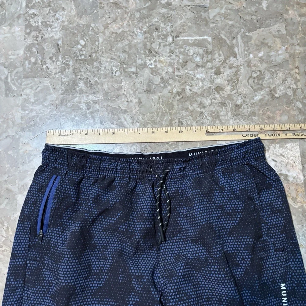Municipal Shorts Mens Medium Blue 4 AM Training Club 6
